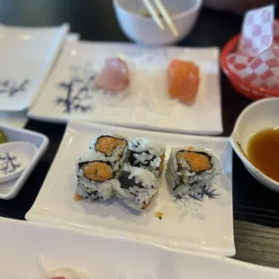 44. Spicy Salmon Sushi