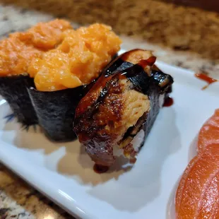 sashimi, sushi, sushi and sashimi, food