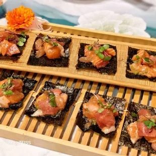 sushi and sashimi, food, sashimi, sushi