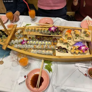 sushi and sashimi, sushi, food, sashimi