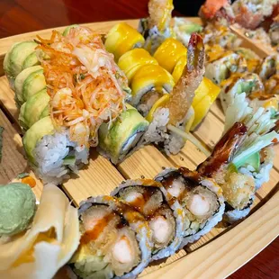 sushi and sashimi, food, sashimi, sushi