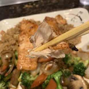 Salmon Teppanyaki Dinner