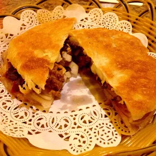 Eight treasure spicy sandwich. It's like there's a party in my mouth, and everyone is invited.