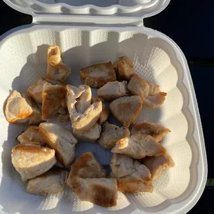 Grilled chicken for the pup