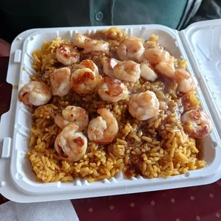 Fried rice with shrimp-chicken is missing