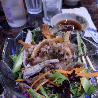 3. Salmon Skin Salad