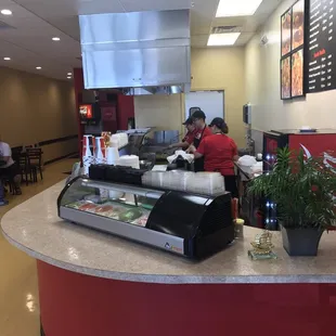 interior, sushi and sashimi