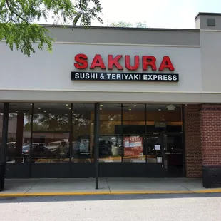 the front of a restaurant