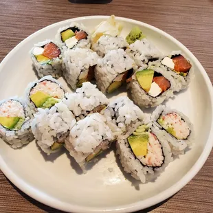 Philadelphia and California Rolls