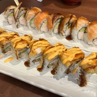 sushi, food, sashimi, sushi and sashimi