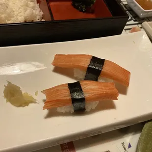 Crabstick nigiri
