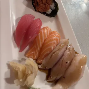 sushi and sashimi, sashimi, sushi, food