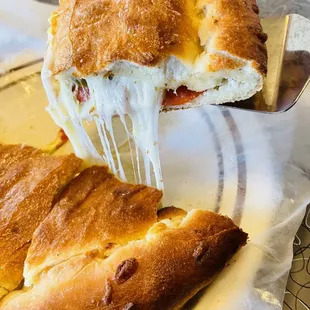 Calzone- Cheesy &amp; Delicious!