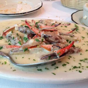 Crab claws in a wonderful sauce