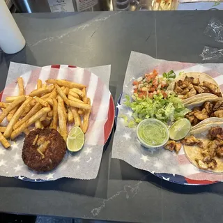 3 Pieces Grilled Salmon Tacos Special