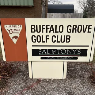 buffalo grove golf club sign