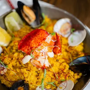 paella, food