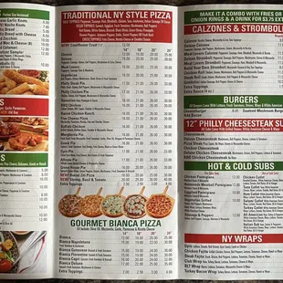 Menu, back. March, 2023.