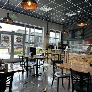 the interior of the restaurant