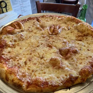 Extra large cheese pizza