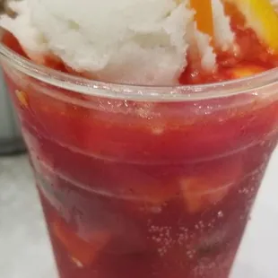 Rusa with Nieve de Garrafa in lime! Very refreshing &amp; delish