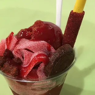 Chamoyada w/ toppings of your choice.