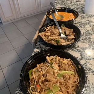 Pad Thai, Pad See Ew, Panang Curry