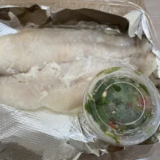 Steam Fish with Lime Dressing
