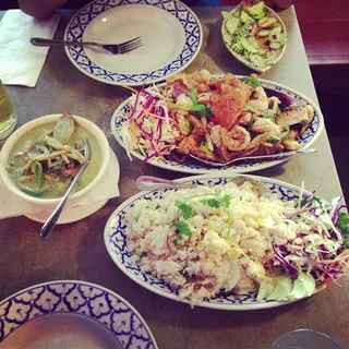 Crispy Eggplant with Seafood