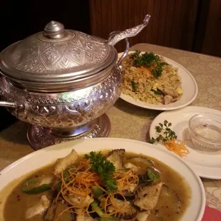 Very nice presentation.  Eggplant was delicious too!