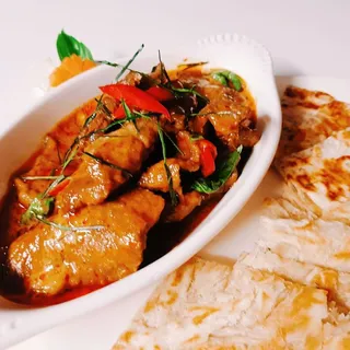Beef Panang with Roti