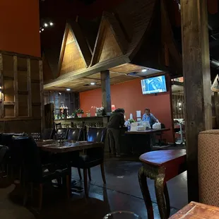 the interior of a restaurant