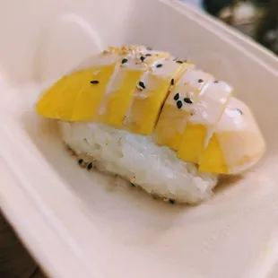 can&apos;t make this up $10 for the TINIEST serving EVER seen of this--1/4 cup of rice right there.ABSURD