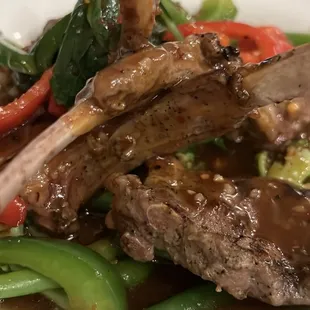 Chops with peppers