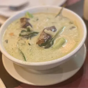 Green Curry with eggplant