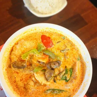 RED CATFISH CURRY &amp; RICE