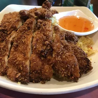 #108. Fried Chicken Over Fried Rice