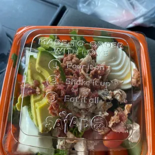 Cobb salad with chicken