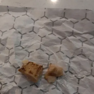 Fake grill mark frozen chicken with rib meat.