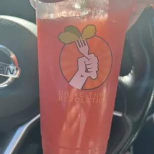 Frozen strawberry lemonade