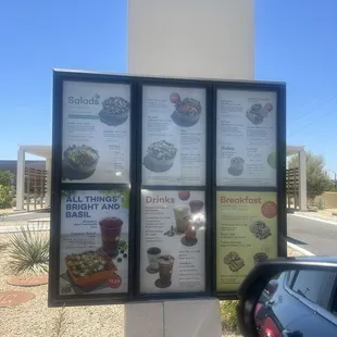 Sorry the hard to see menu! Pull it up and you can order and not wait!