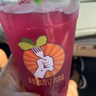 Blueberry basil lemonade