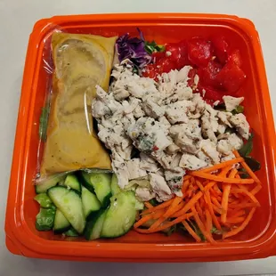 Thai salad with peanut dressing-so pretty