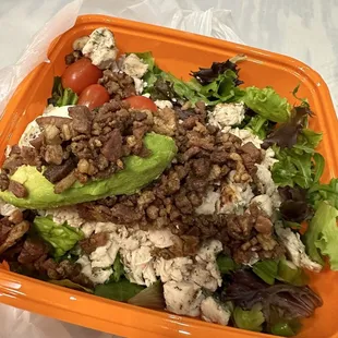 Cobb salad with chicken