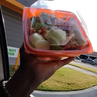 Cobb salad With extra egg