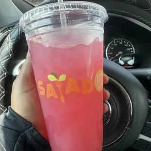 Spiced cranberry lemonade