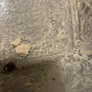 My wife,found chicken in her salad she is concerned on what she consumed.