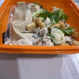 Portion is not even have of the bowl. What a rip off!  All 3 orders were the same portion. What a joke!