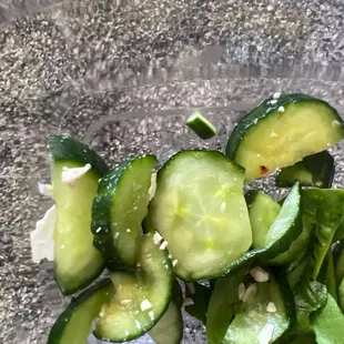 Slimy disgusting cucumber