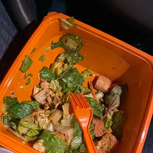Salad to go. Buffalo chicken